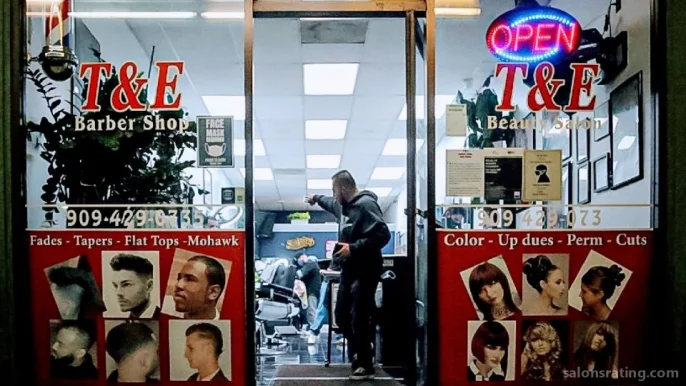T & E Barber shop & Hair Salon, Fontana - Photo 1