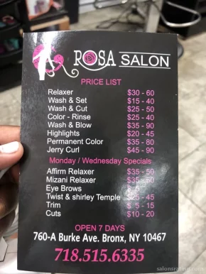 Rosa Salon, New York City - 