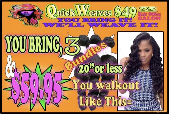 Quick Weaves $49.95 Salon, New York City - Photo 1