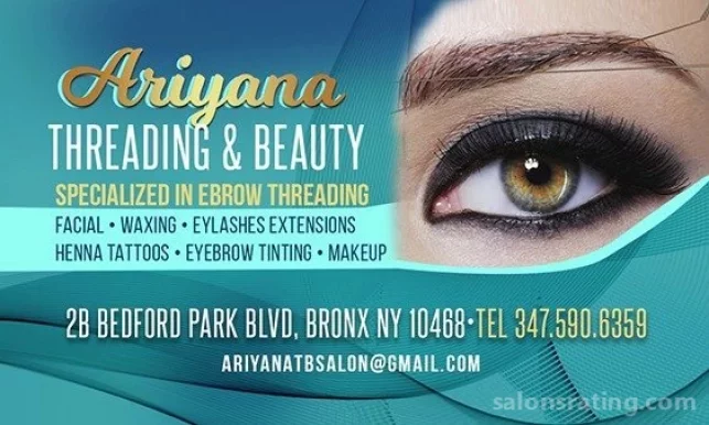 Ariyana Threading & Beauty Salon, New York City - Photo 8